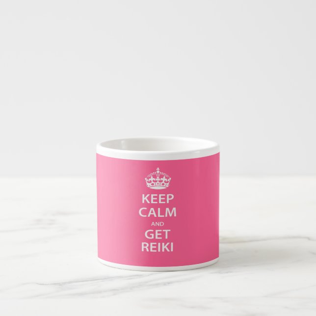 Behålla Lugn och Hämta Reiki Espressomugg (Framsidan)