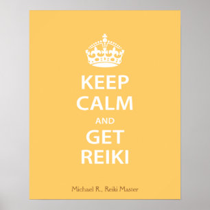 Behålla Lugn och Hämta Reiki Poster