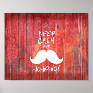 Behålla lugn och Ho-Ho-ho Poster