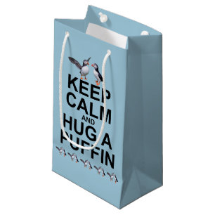 Behålla Lugn och Hug a Puffin Gift Bag