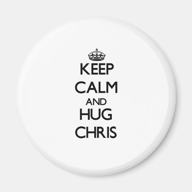 Behålla Lugn och HUG Chris Magnet (Framsidan)
