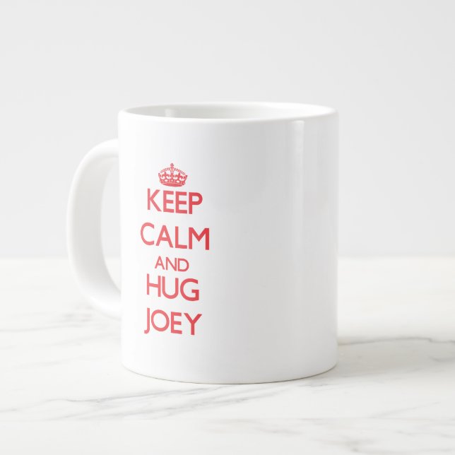 Behålla Lugn och HUG Joey Jumbo Mugg (Framsida vänster)