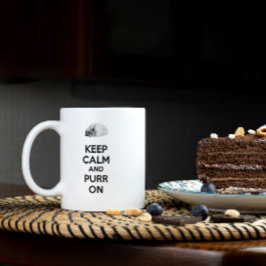 Behålla Lugn och insugning på skiss Kaffemugg