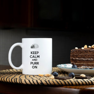 Behålla Lugn och insugning på skiss Kaffemugg