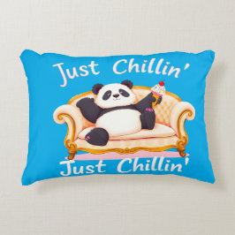 Behålla Lugn och just Chillin med iskräm Prydnadskudde
