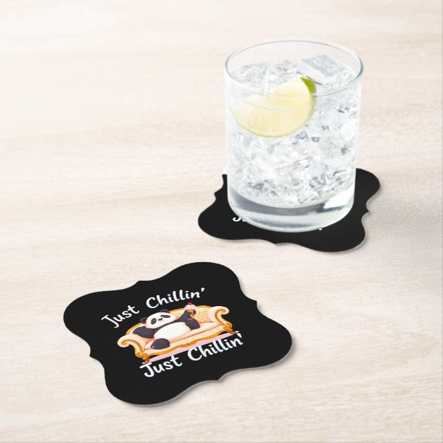 Behålla Lugn och just Chillin med iskräm Underlägg Papper (Insitu)