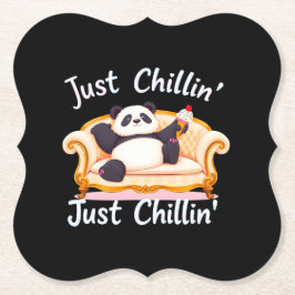 Behålla Lugn och just Chillin med iskräm Underlägg Papper