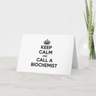 Behålla Lugn och kalla biokemist Kort