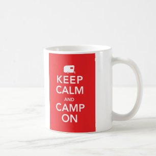 Behålla Lugn och kamera på - RV Glamping Mugg