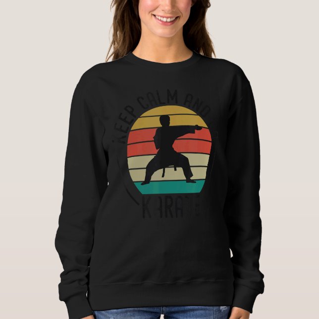 Behålla Lugn och Karate Karate T Shirt (Framsida)