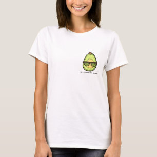 Behålla lugn och kärlek avocado t shirt