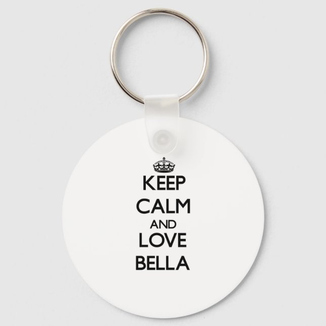 Behålla Lugn och Kärlek Bella Nyckelring (Framsida)