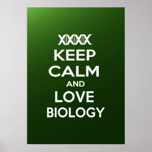 Behålla Lugn och Kärlek biologi Poster