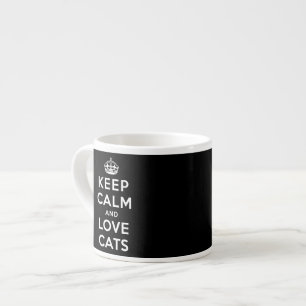 Behålla Lugn och Kärlek Cats Espressomugg