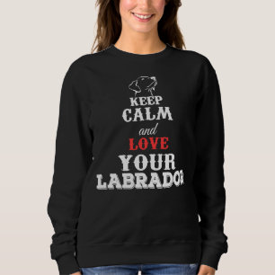 Behålla Lugn och Kärlek er labrador T Shirt