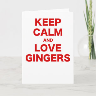 Behålla Lugn och Kärlek Gingers Kort