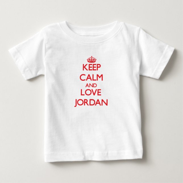 Behålla lugn och kärlek Jordanien Tröja (Framsida)