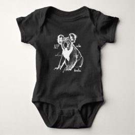 Behålla lugn och kärlek Koalas Bodykostym T Shirt