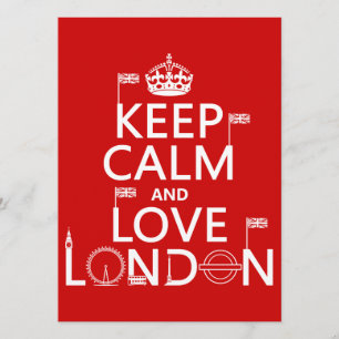 Behålla Lugn och Kärlek London Inbjudningar