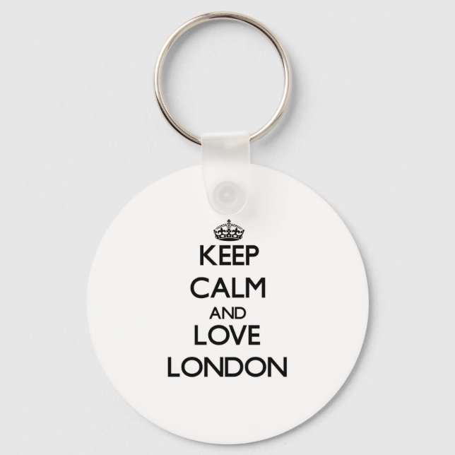 Behålla Lugn och Kärlek London Nyckelring (Framsida)