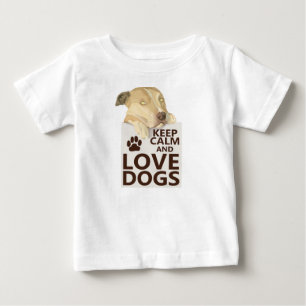 Behålla Lugn och Kärlek My Big Hundar Photo Baby T Shirt