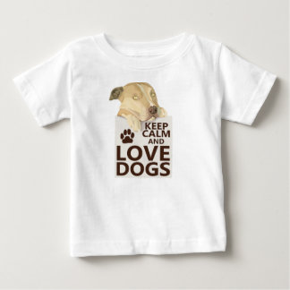 Behålla Lugn och Kärlek My Big Hundar Photo Baby T Shirt