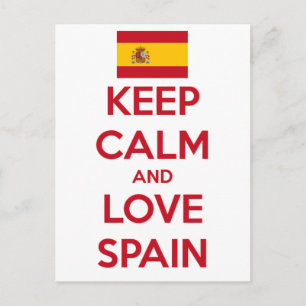 Behålla Lugn och Kärlek Spanien Vykort