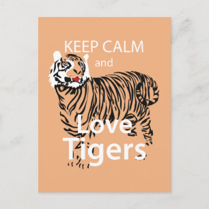 Behålla Lugn och Kärlek Tigers Vykort
