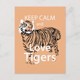 Behålla Lugn och Kärlek Tigers Vykort