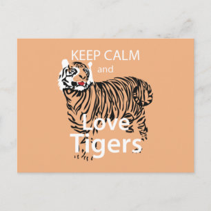 Behålla Lugn och Kärlek Tigers Vykort
