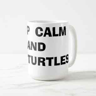 Behålla Lugn och Kärlek Turtles Kaffemugg
