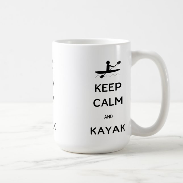 Behålla Lugn och Kayak Kaffemugg (Höger)