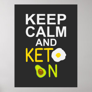 Behålla Lugn och Keto på en finansnotering Poster