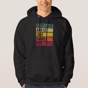 Behålla Lugn och låt det här återcitattecknet hant Hoodie