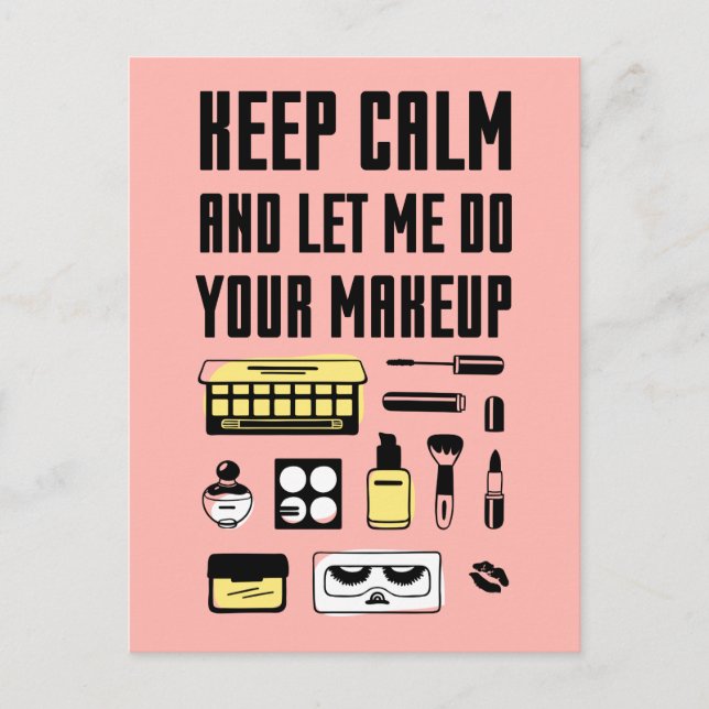 Behålla Lugn och låt mig göra ditt val Vykort (Framsida)