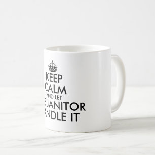 Behålla lugn och låt vaktmästaren hantera det roli kaffemugg