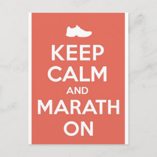 Behålla Lugn och Marathon Vykort