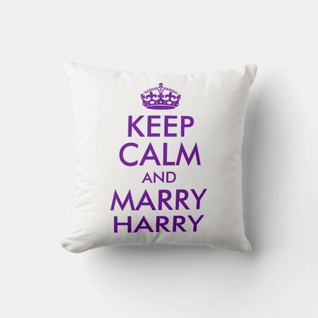 Behålla Lugn och Marry Harry Kudde (Framsida)