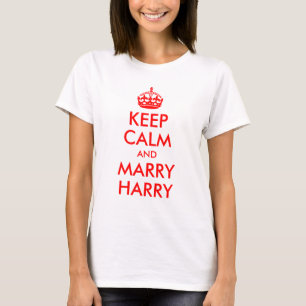 Behålla Lugn och Marry Harry Shirt Tee