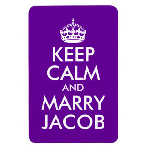 Behålla Lugn och Marry Jacob Magnet