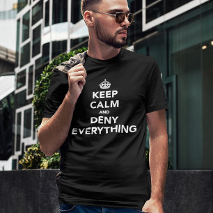 Behålla Lugn och Neka allt Manar Funny T-Shirt