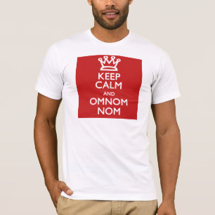 Behålla Lugn och OmNom Nom Tee Shirt