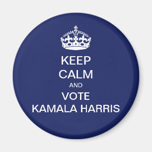 Behålla lugn och omröstning Kamala Harris Magnet