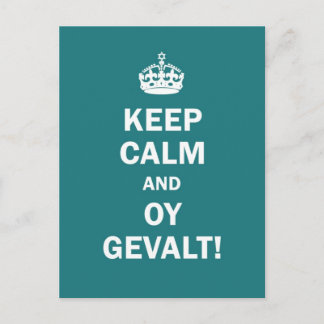 "Behålla Lugn och Oy Gevalt!" Vykort