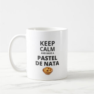 Behålla Lugn och Pastel de Nata Kaffemugg