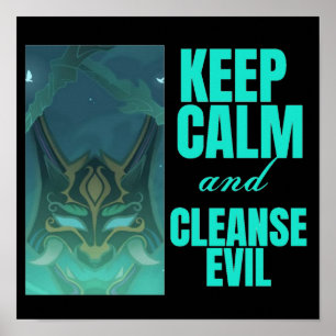 Behålla Lugn och RenRenomme Evil Xiao Poster