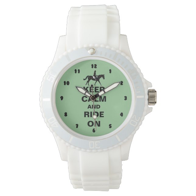 Behålla Lugn och rid på häst Armbandsur (Framsida)