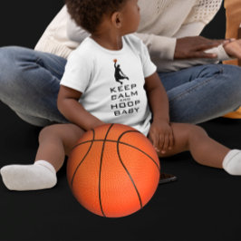 BEHÅLLA LUGN OCH RING BABY BASEKETBALL TEE SHIRT