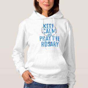 Behålla Lugn och rosa Rosary T Shirt