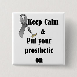 Behålla Lugn och sätt på protesen Knapp